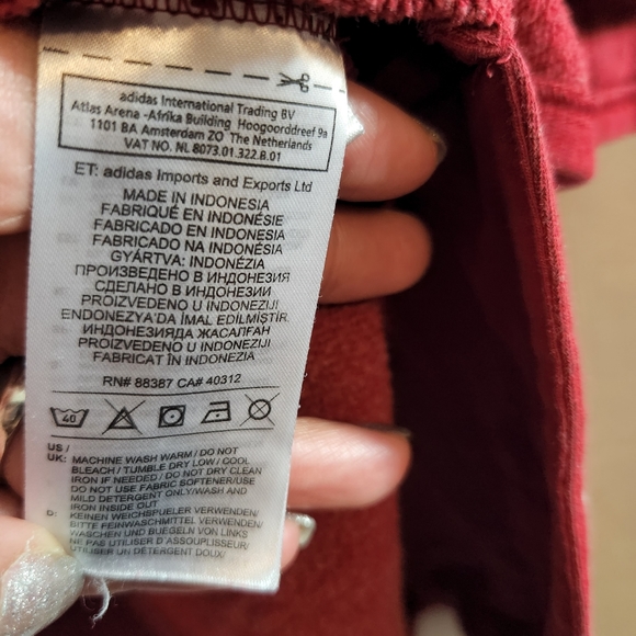 Adidas Hoodie Sweatshirt With Splits On Side - Picture 9 of 11